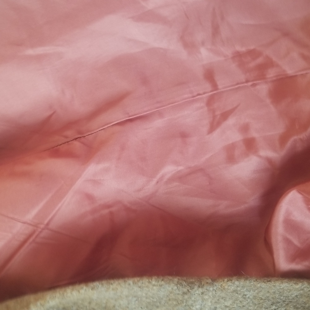 A brown/tan trench coat